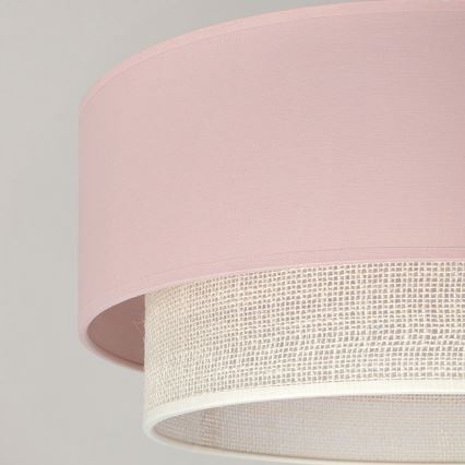 Brilagi - LED plafonski luster BOHO BOBO 1xE27/60W/230V prečnik 40 cm ružičasta/krem