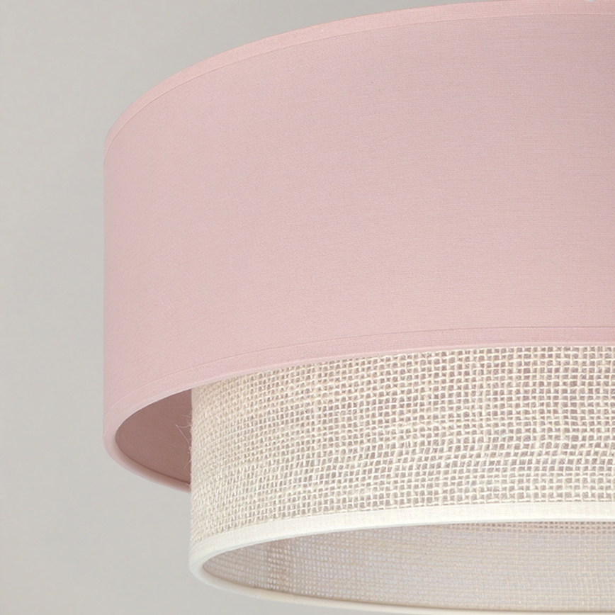 Brilagi - LED plafonski luster BOHO BOBO 1xE27/60W/230V prečnik 40 cm ružičasta/krem