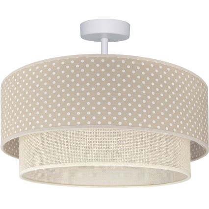Brilagi - LED plafonski luster BOHO BOBO 1xE27/60W/230V Ø 40 cm tačkice bež/krem