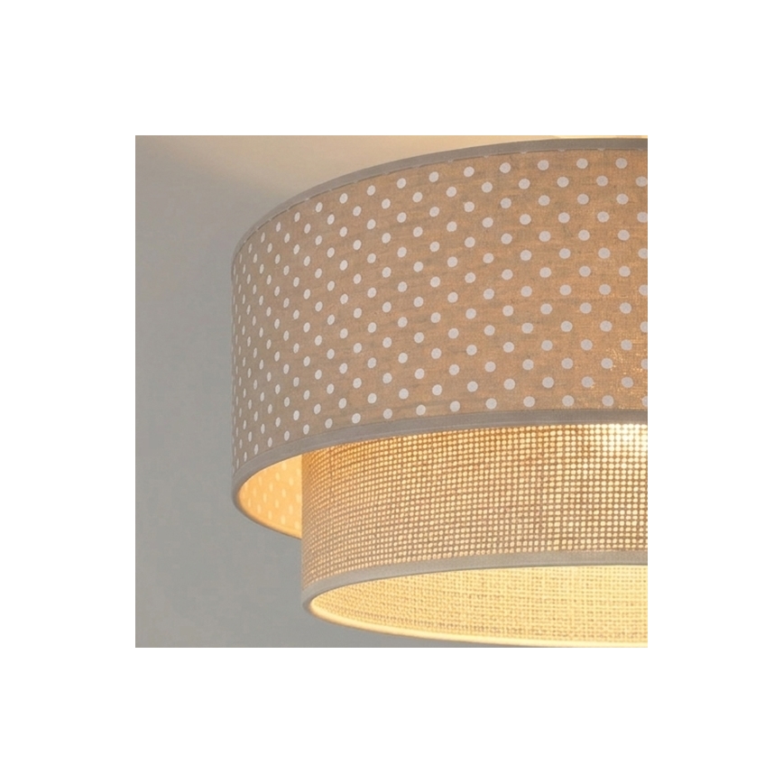 Brilagi - LED plafonski luster BOHO BOBO 1xE27/60W/230V Ø 40 cm tačkice bež/krem
