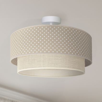 Brilagi - LED plafonski luster BOHO BOBO 1xE27/60W/230V Ø 40 cm tačkice bež/krem