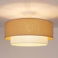 Brilagi - LED plafonski luster BOHO ECO 1xE27/10W/230V prečnik 40 cm bež/krem