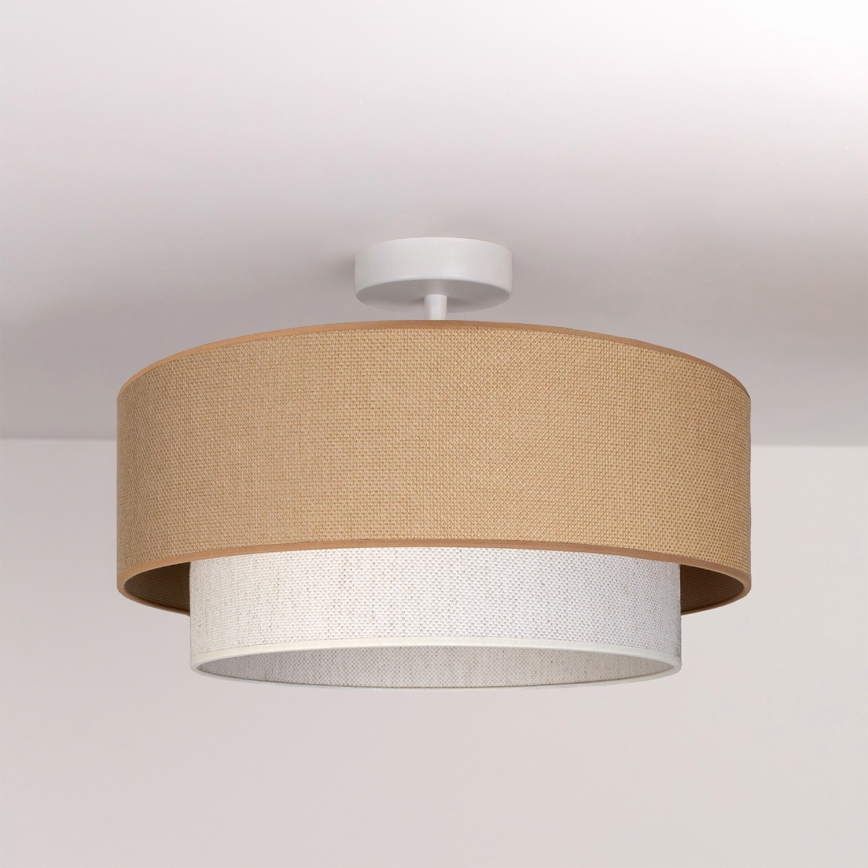 Brilagi - LED plafonski luster BOHO ECO 1xE27/10W/230V prečnik 40 cm bež/krem