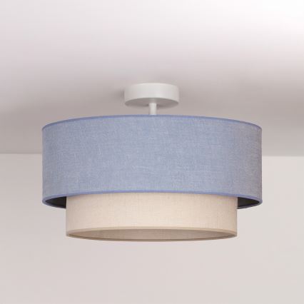BRILAGI - LED plafonski luster BOHO ECO 1xE27/10W/230V, prečnik 40 cm, plava/krem