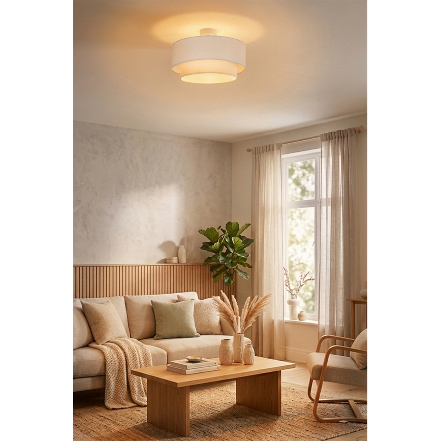 Brilagi - LED plafonski luster BOHO ECO 1xE27/10W/230V Ø 40 cm krem