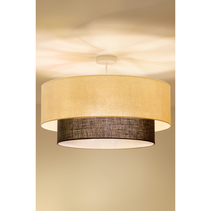 BRILAGI - LED plafonski luster BOHO STIL 3xE27/15W/230V prečnik 60 cm krem/braon