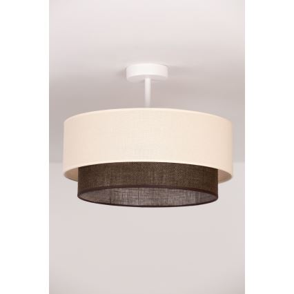 Brilagi - LED plafonski luster BOHO STYLE 1xE27/15W/230V prečnik 40 cm krem/braon