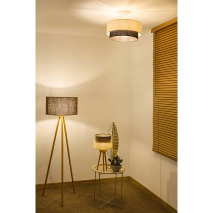 Brilagi - LED plafonski luster BOHO STYLE 1xE27/15W/230V prečnik 40 cm krem/braon