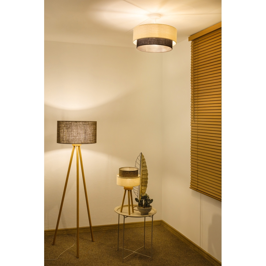 Brilagi - LED plafonski luster BOHO STYLE 1xE27/15W/230V prečnik 40 cm krem/braon