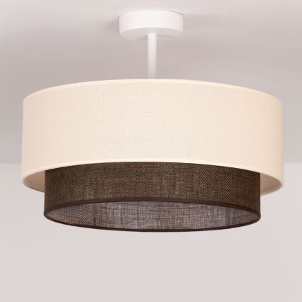 Brilagi - LED plafonski luster BOHO STYLE 1xE27/15W/230V prečnik 40 cm krem/braon