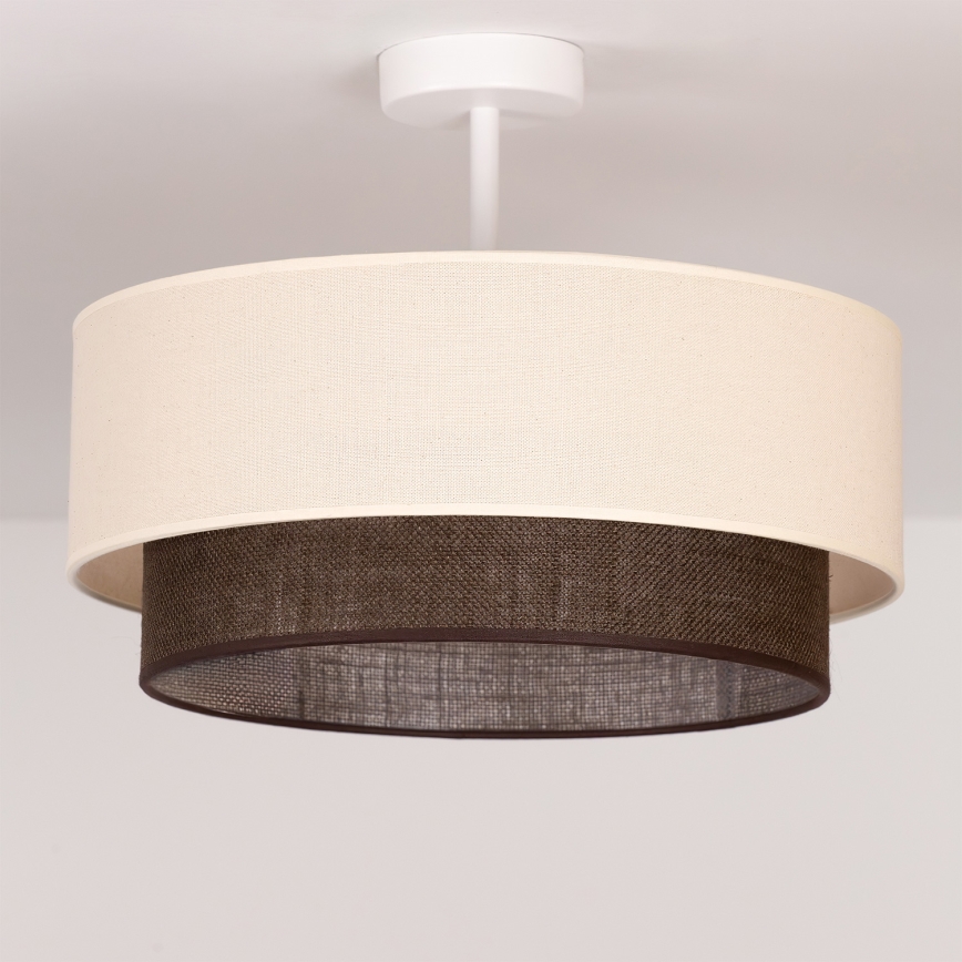 Brilagi - LED plafonski luster BOHO STYLE 1xE27/15W/230V prečnik 40 cm krem/braon