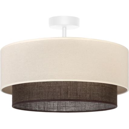 Brilagi - LED plafonski luster BOHO STYLE 1xE27/15W/230V prečnik 40 cm krem/braon