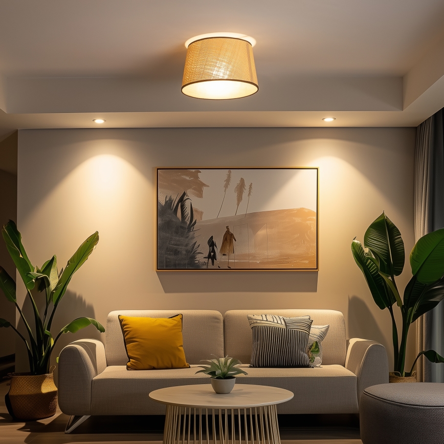 Brilagi - LED plafonski luster CERIA 1xE27/40W/230V prečnik 35 cm bež