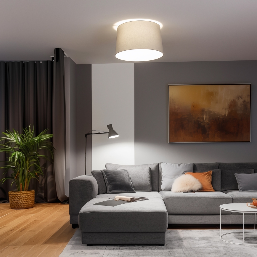 Brilagi - LED plafonski luster CERIA 1xE27/40W/230V prečnik 45 cm siva