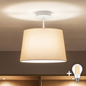 Brilagi - LED plafonski luster CERIA 1xE27/60W/230V prečnik 30 cm bela/bež