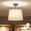 Brilagi - LED plafonski luster CERIA 1xE27/60W/230V prečnik 30 cm crna/bež