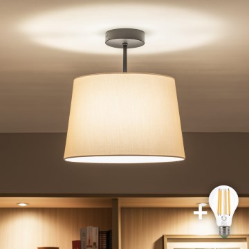 Brilagi - LED plafonski luster CERIA 1xE27/60W/230V prečnik 30 cm crna/bež