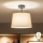 Brilagi - LED plafonski luster CERIA 1xE27/60W/230V prečnik 30 cm crna/bež