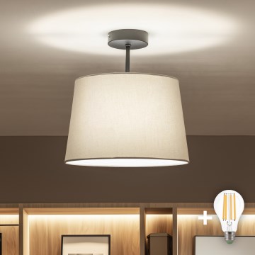 Brilagi - LED plafonski luster CERIA 1xE27/60W/230V prečnik 30 cm crna/siva