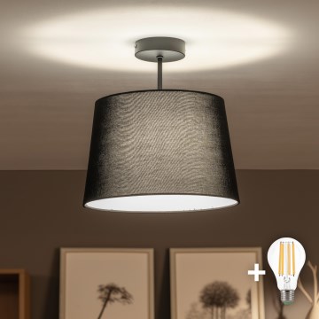Brilagi - LED plafonski luster CERIA 1xE27/60W/230V prečnik 30 cm crni