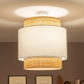 Brilagi - LED plafonski luster CERIA 1xE27/60W/230V prečnik 40 cm bež/bela
