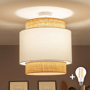 Brilagi - LED plafonski luster CERIA 1xE27/60W/230V prečnik 40 cm bež/bela