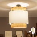 Brilagi - LED plafonski luster CERIA, 1xE27/60W/230V, prečnik 40 cm, crna/bež/bela