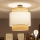 Brilagi - LED plafonski luster CERIA, 1xE27/60W/230V, prečnik 40 cm, crna/bež/bela