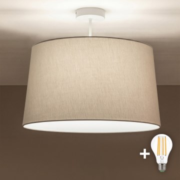 Brilagi - LED plafonski luster CERIA 1xE27/60W/230V prečnik 45 cm bela/siva