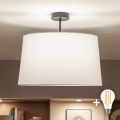 Brilagi - LED plafonski luster CERIA 1xE27/60W/230V prečnik 45 cm crna/bela