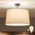 Brilagi - LED plafonski luster CERIA 1xE27/60W/230V prečnik 45 cm crna/bež