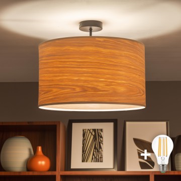 Brilagi - LED plafonski luster CERIA 1xE27/60W/230V, prečnik 45 cm, crna/bež