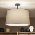 Brilagi - LED plafonski luster CERIA 1xE27/60W/230V prečnik 45 cm crna/siva