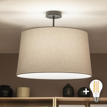 Brilagi - LED plafonski luster CERIA 1xE27/60W/230V prečnik 45 cm crna/siva