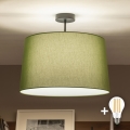 Brilagi - LED plafonski luster CERIA 1xE27/60W/230V prečnik 45 cm crna/zelena