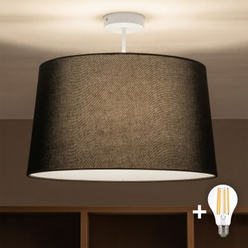 Brilagi - LED plafonski luster CERIA 1xE27/60W/230V Ø 45 cm bela/crna