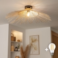 BRILAGI - LED plafonski luster CERIA BOHO 1xE27/40W/230V prečnik 100 cm bambus