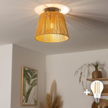 Brilagi - LED plafonski luster CERIA BOHO 1xE27/40W/230V prečnik 28 cm braon