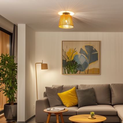 Brilagi - LED plafonski luster CERIA BOHO 1xE27/40W/230V prečnik 28 cm braon