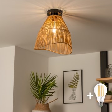 Brilagi - LED plafonski luster CERIA BOHO 1xE27/40W/230V prečnik 30 cm braon