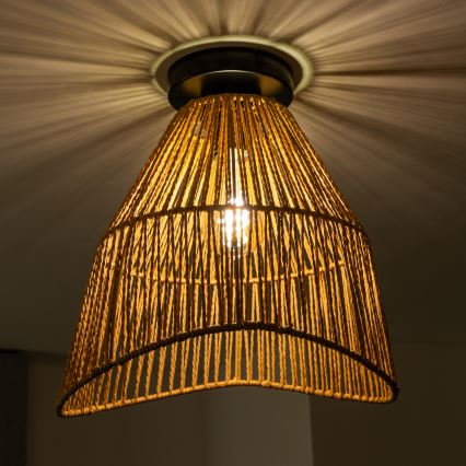 Brilagi - LED plafonski luster CERIA BOHO 1xE27/40W/230V prečnik 30 cm braon