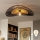 Brilagi - LED plafonski luster CERIA BOHO 1xE27/40W/230V prečnik 50 cm crna/braon/hrast