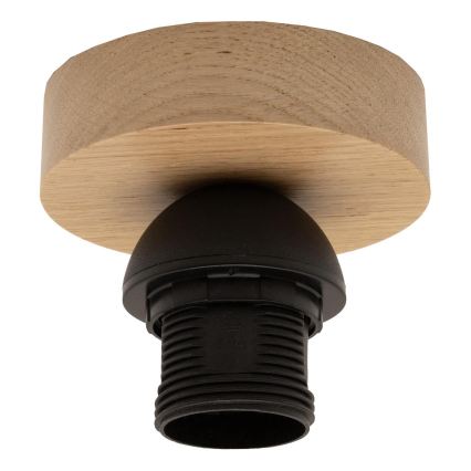 Brilagi - LED plafonski luster CERIA BOHO 1xE27/40W/230V prečnik 50 cm crna/braon/hrast