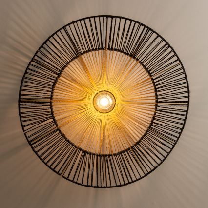Brilagi - LED plafonski luster CERIA BOHO 1xE27/40W/230V prečnik 50 cm crna/smeđa