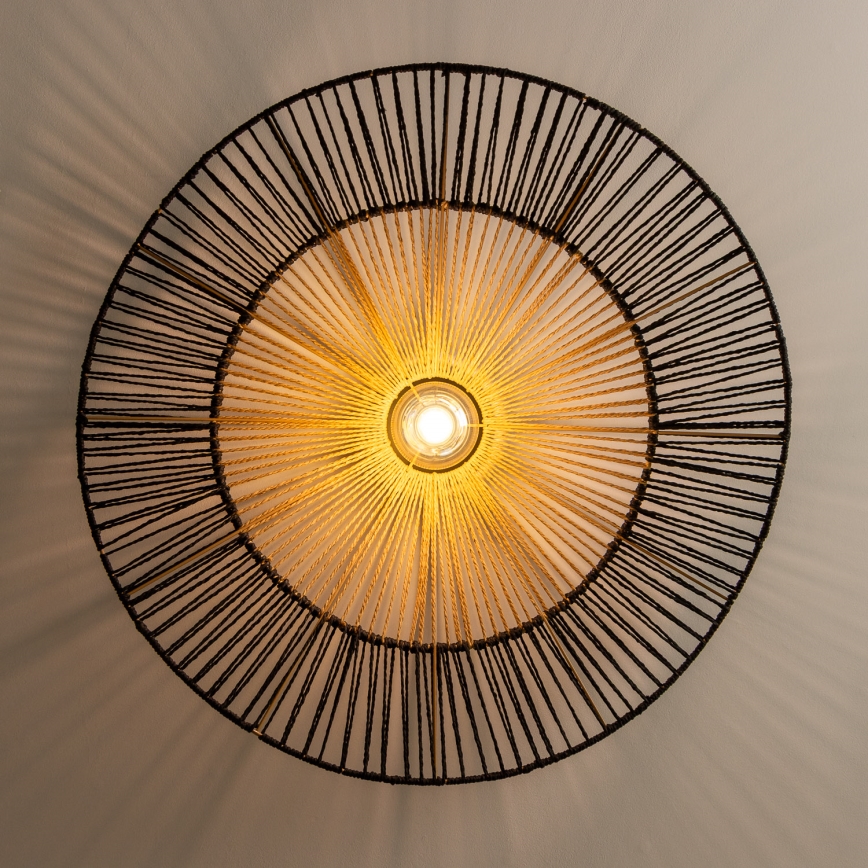 Brilagi - LED plafonski luster CERIA BOHO 1xE27/40W/230V prečnik 50 cm crna/smeđa