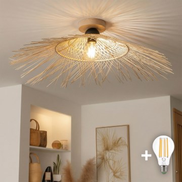 Brilagi - LED plafonski luster CERIA BOHO 1xE27/40W/230V, prečnik 70 cm, bambus/hrast