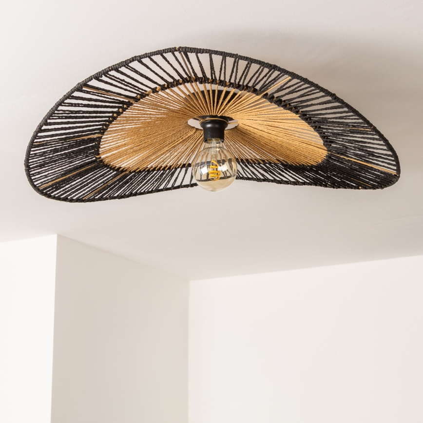 Brilagi - LED plafonski luster CERIA BOHO 1xE27/40W/230V prečnik 80 cm crna/smeđa