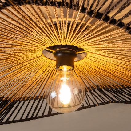 Brilagi - LED plafonski luster CERIA BOHO 1xE27/40W/230V prečnik 80 cm crna/smeđa