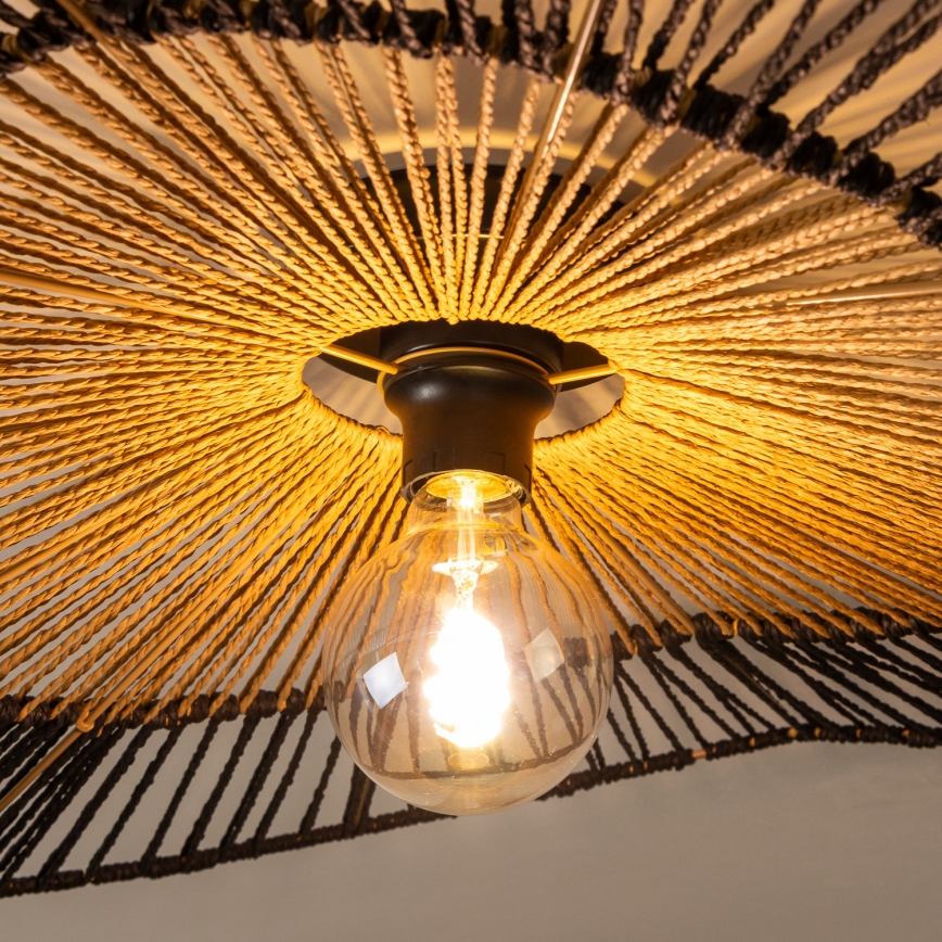 Brilagi - LED plafonski luster CERIA BOHO 1xE27/40W/230V prečnik 80 cm crna/smeđa
