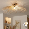 BRILAGI - LED plafonski luster CERIA BOHO 1xE27/40W/230V prečnika 100 cm bambus/hrast